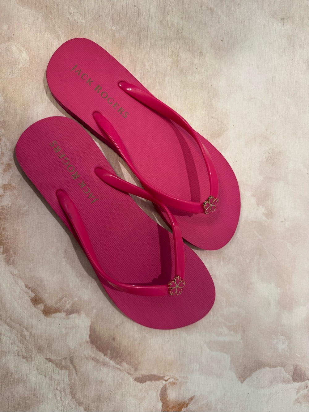 Jack Rogers Pink Flip-Flops – NWOT – Size 9-10